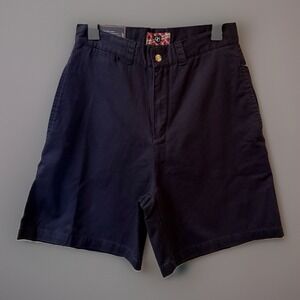 Old College Inn Men's Chino Shorts Size 30 Navy Blue 100% Cotton NWT Vintage Y2K